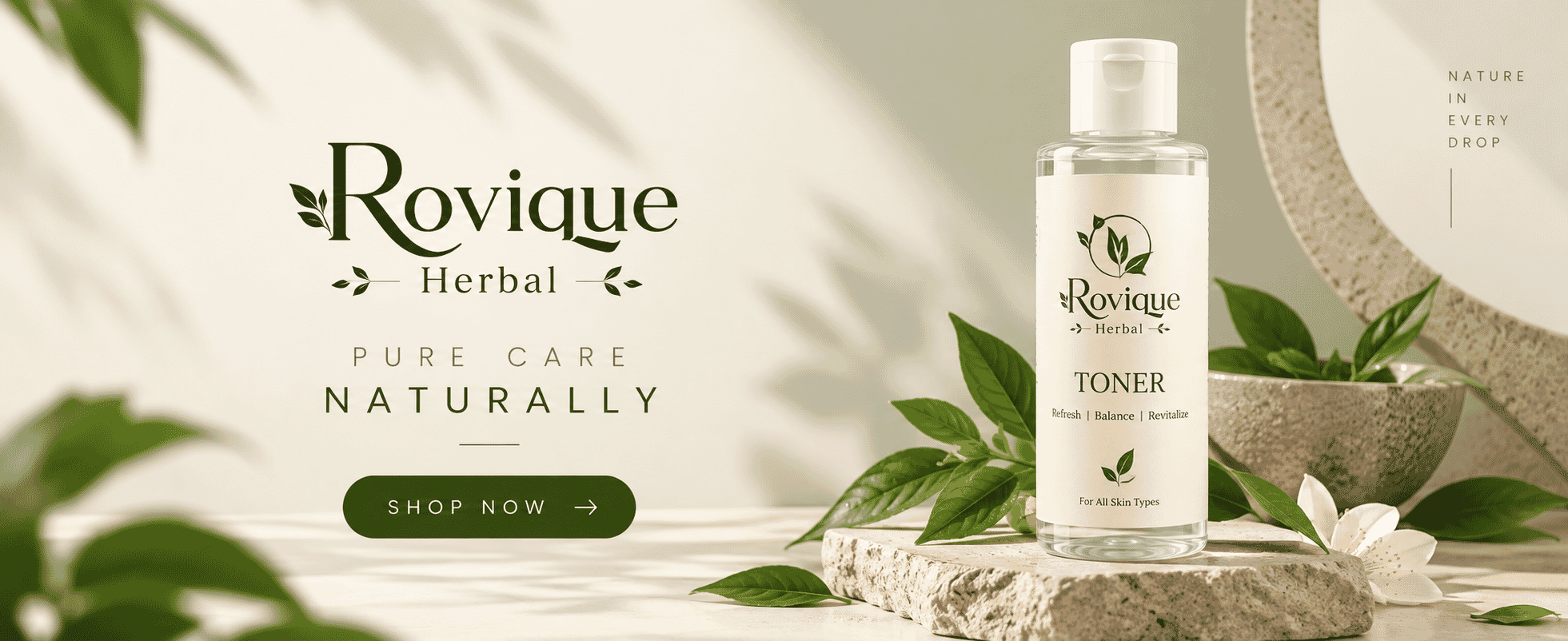 Rovique Herbal Banner