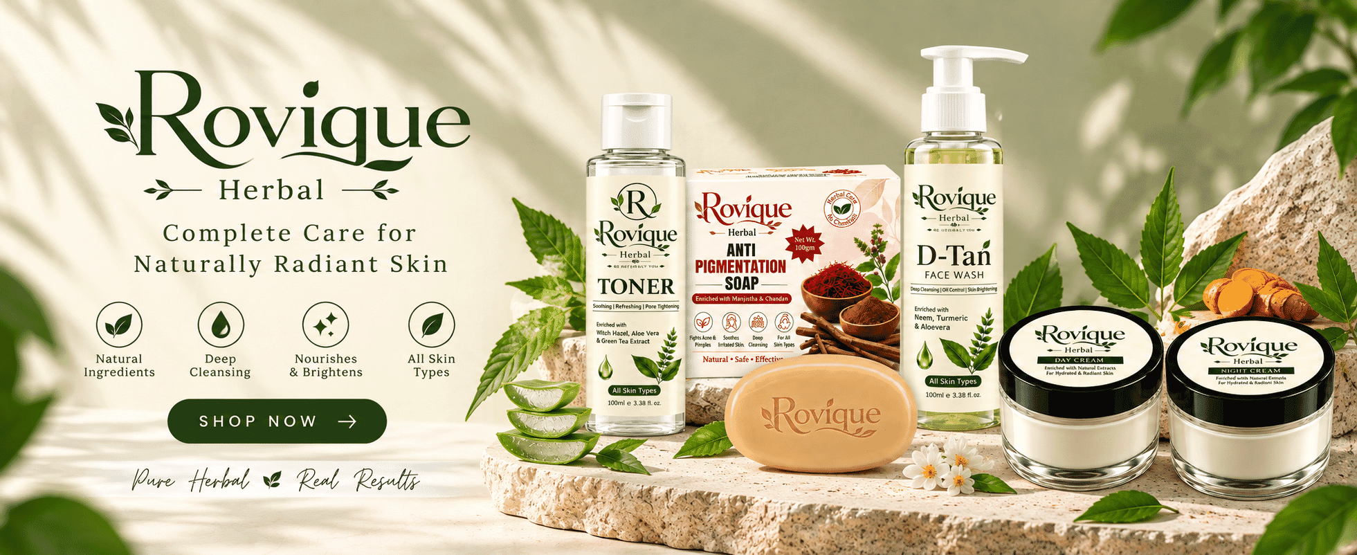 Rovique Herbal Banner